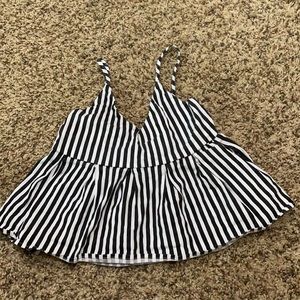 Romwe Striped Tank Top